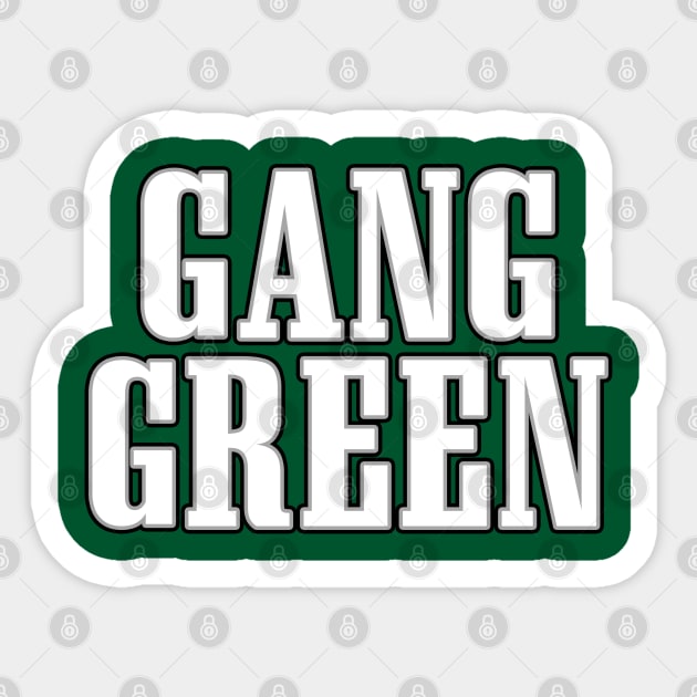 Gang Green Sticker by Center City Threads